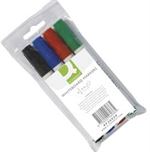 Marker Q-Connect Etui med 4 stk. Assorterede